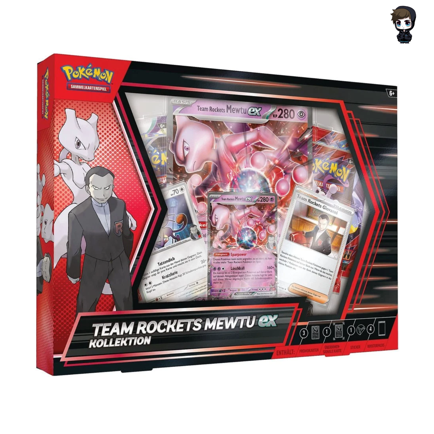 Pokémon TCG: Team Rockets Mewtu EX Kollektionsbox (DE)