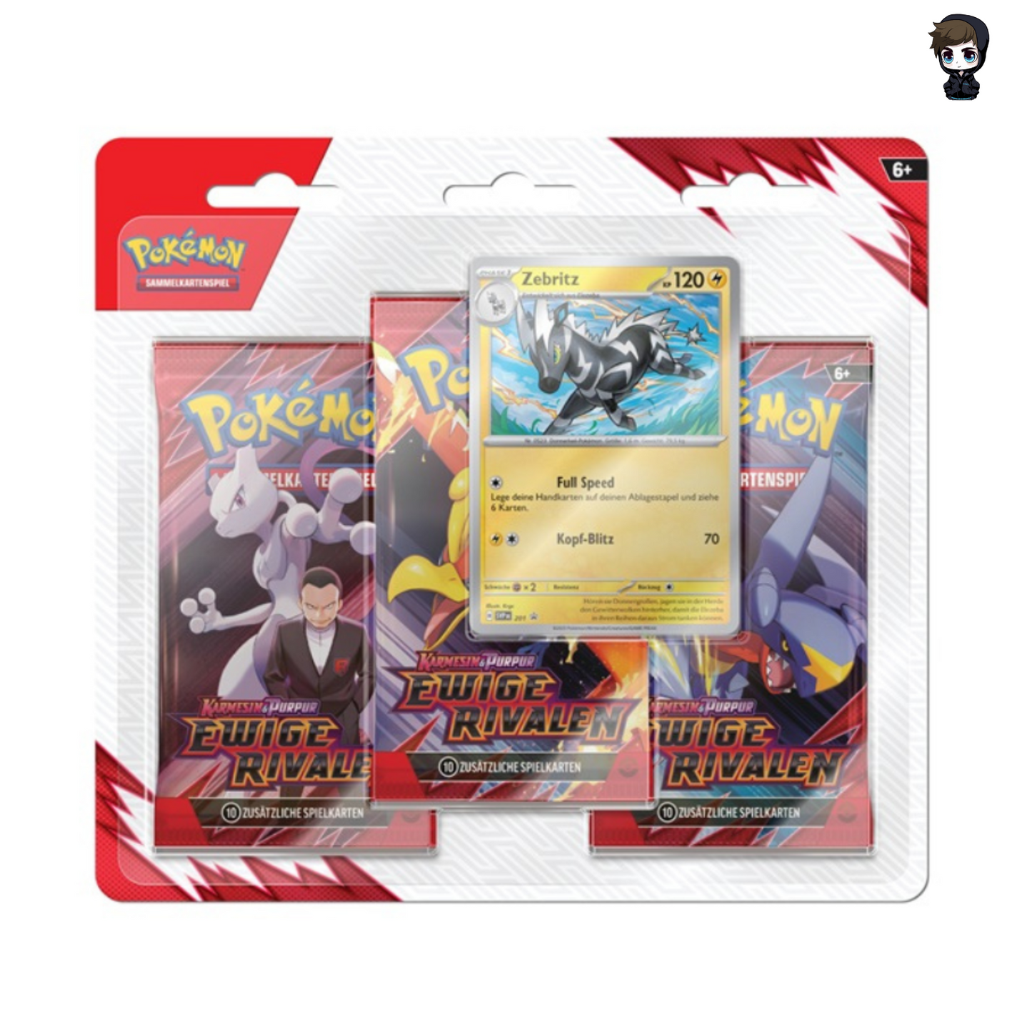 Pokémon TCG: Ewige Rivalen 3-Pack Blister