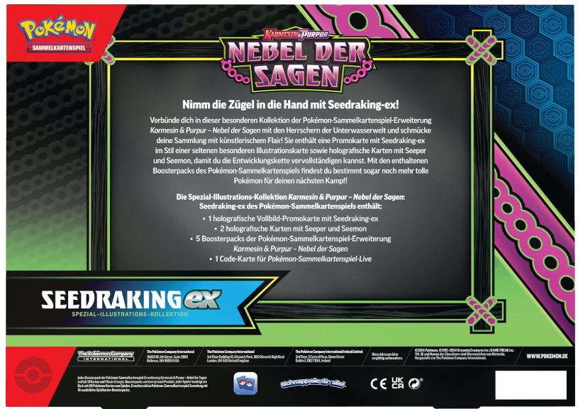 Pokémon TCG: Nebel der Sagen - Seedraking Spezial Illustration Kollektion (DE)