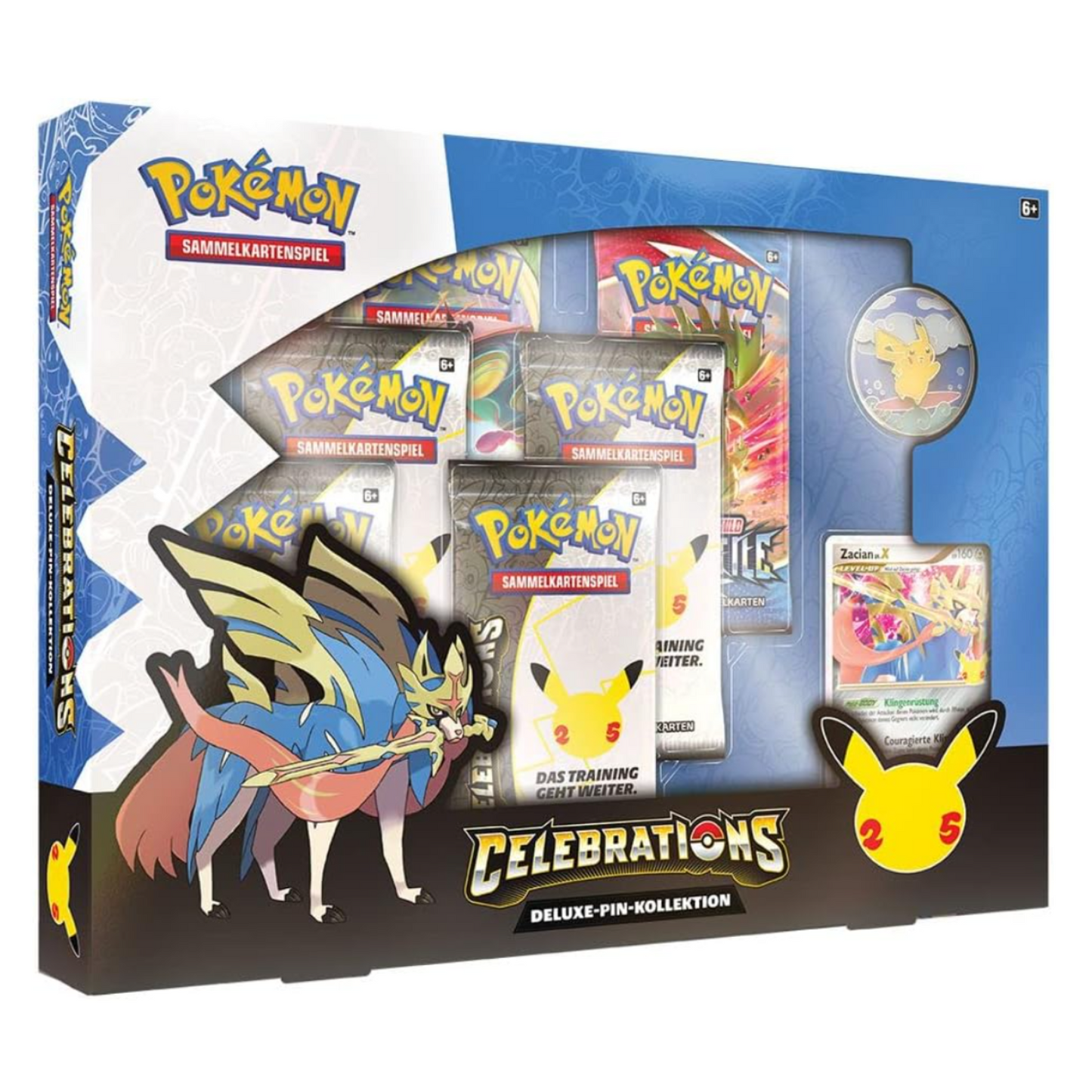 Pokémon TCG: 25th Anniversary Celebrations Deluxe-Pin-Kollektion (DE)