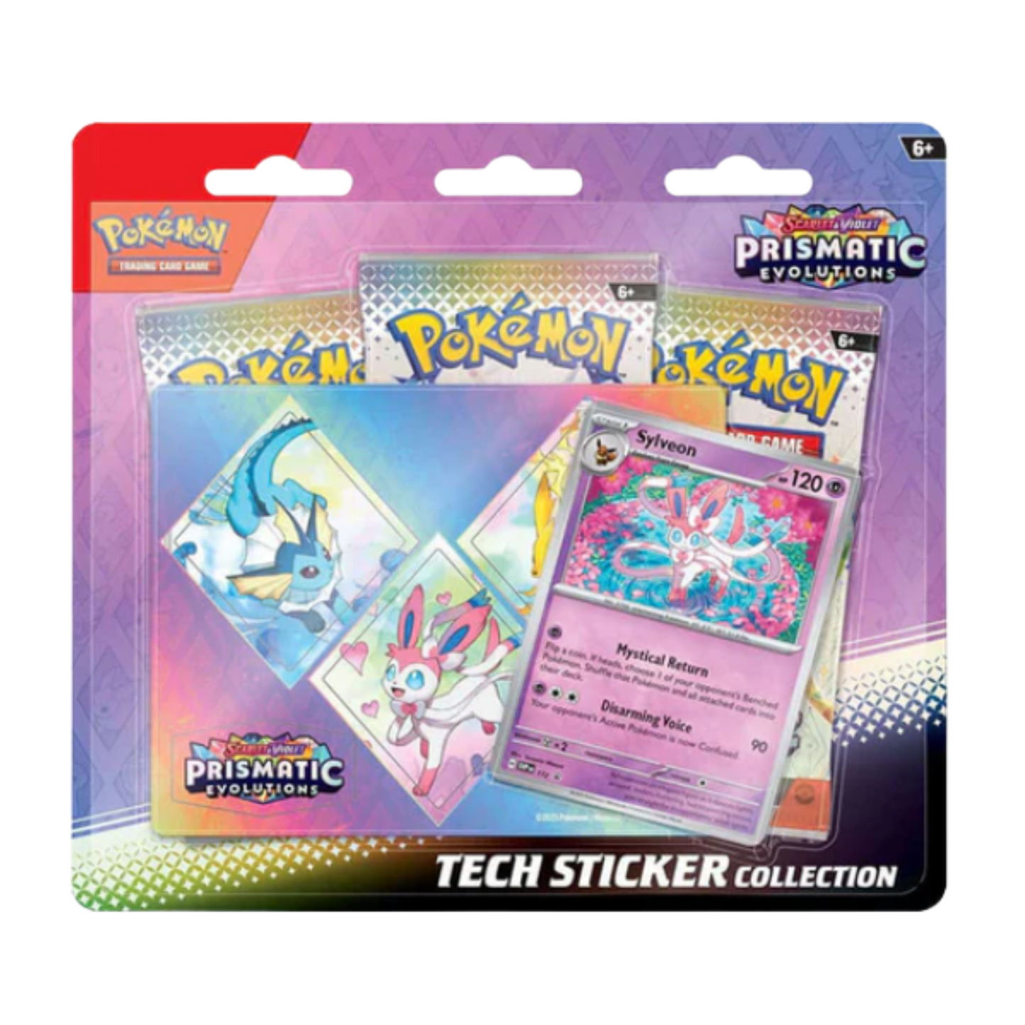Pokémon TCG: Karmesin & Purpur Prismatische Entwicklungen TECH-Sticker Kollektion 3er Blister Feelinara (DE)