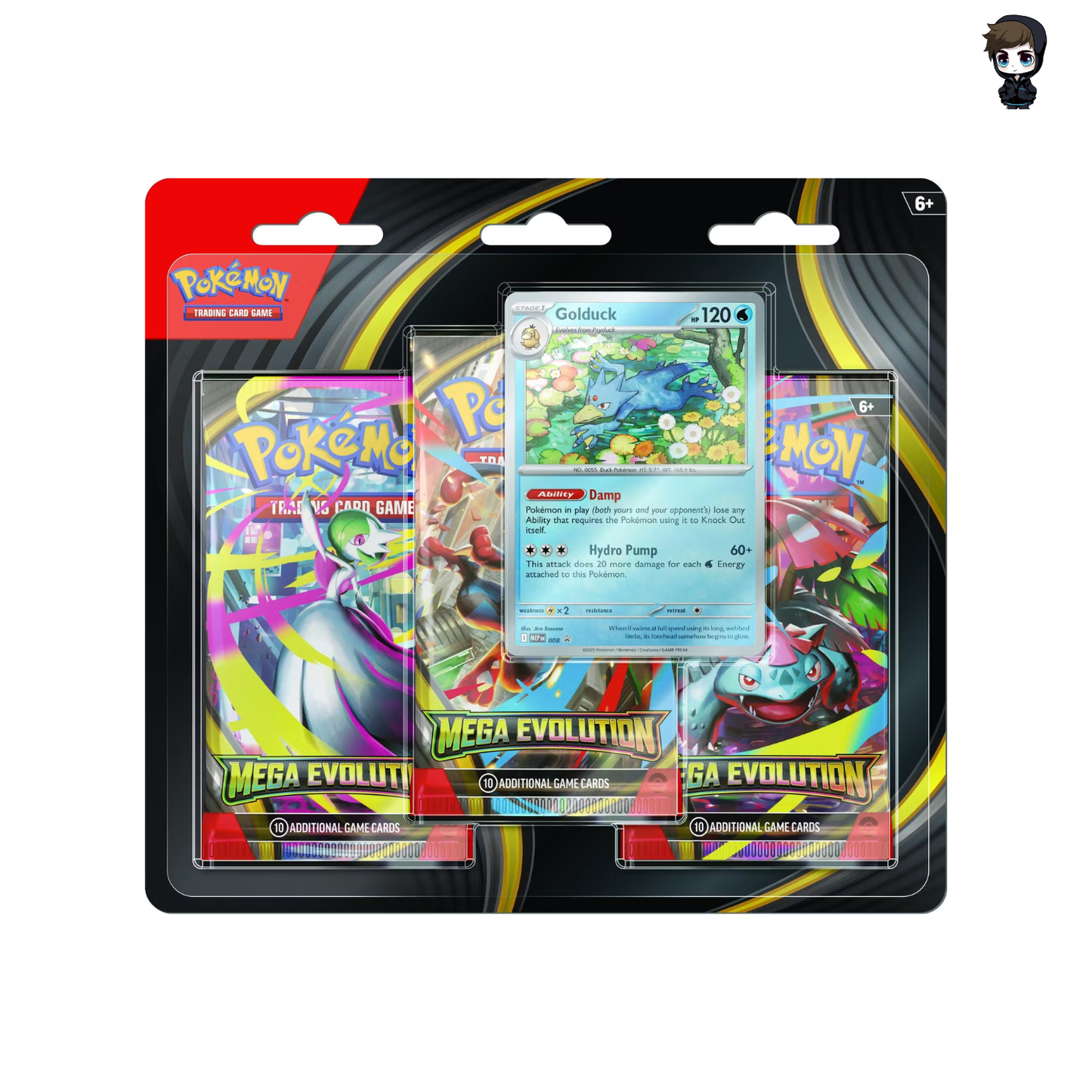 Pokémon TCG: Pokemon Mega-Entwicklungen 3-Pack Blister (DE)