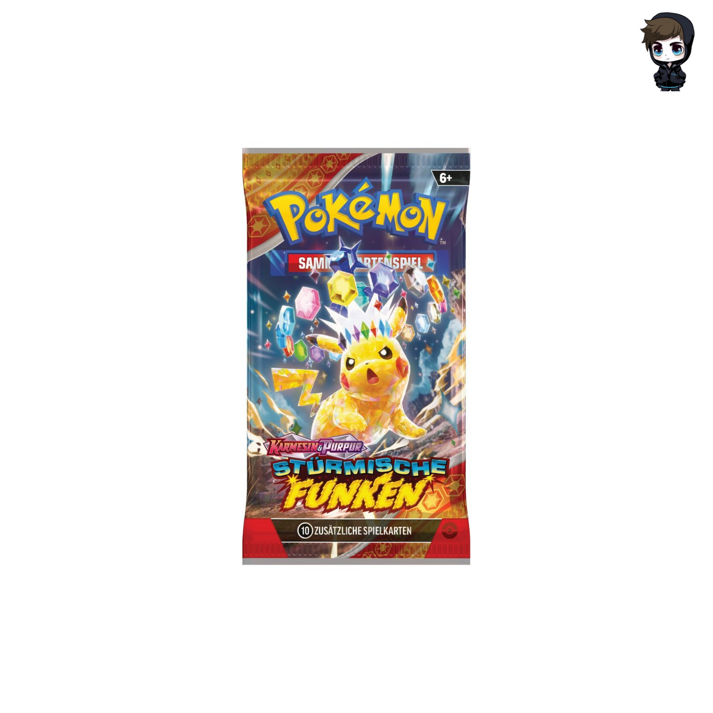 Pokémon TCG: Karmesin & Purpur – Stürmische Funken Booster Pack (DE)
