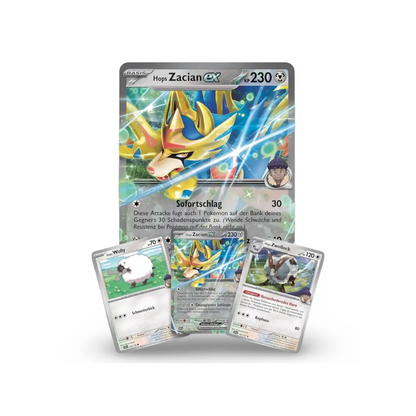 Pokémon TCG: Karmesin & Purpur: Reisegefährten Hop's Zacian ex Box - (DE)